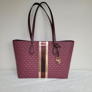 Michael Kors Oxblood Sheila Tote Bag
